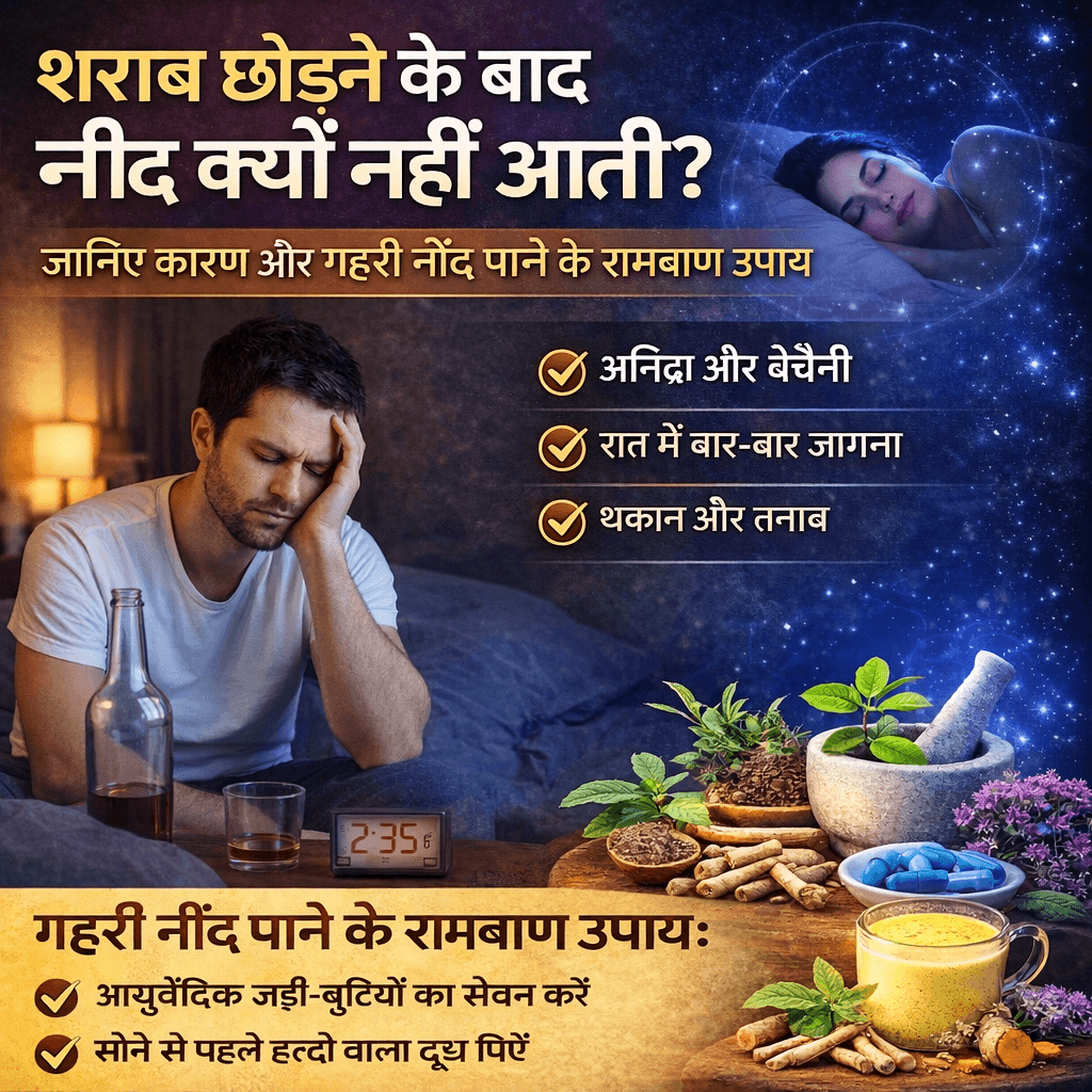 शराब छोड़ने के बाद नींद क्यों नहीं आती