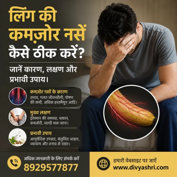लिंग की कमजोर नसें कैसे ठीक करें? जानें कारण, लक्षण और प्रभावी उपाय।