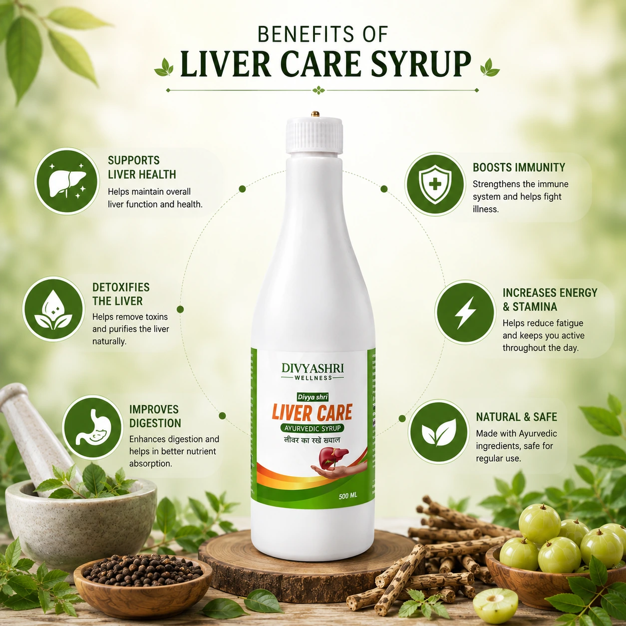 Benefits Liver care tonic